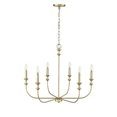 Lustre à 6 lumières de 28,26 po de largeur Savanne