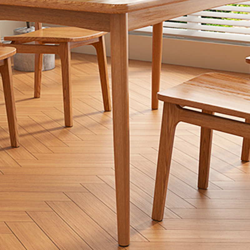 4 - Person Solid Wood Solid Wood Top Four Leg Dining Set, 29.53"H x 62.99"L x 31.5"W