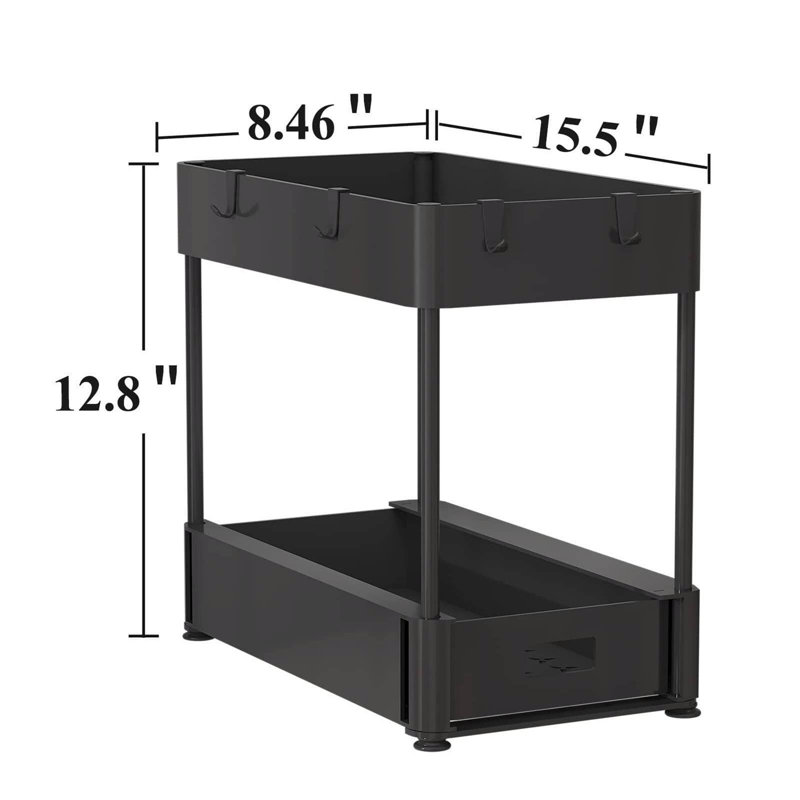 Armoire de salle de bain autoportante Nahidul, sous l'évier