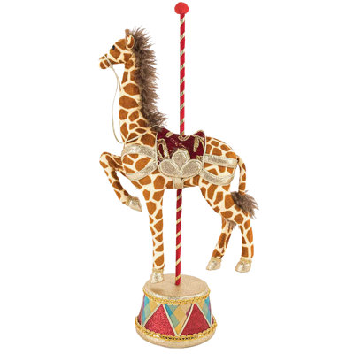 Christmas Carousel Giraffe - 23.5 Inches