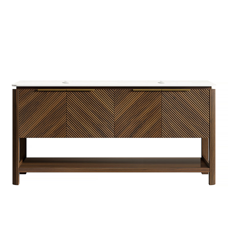 Armoire sur pied INDIGO 60 po avec 4 portes et tablette ouverte INDIGO, 60"