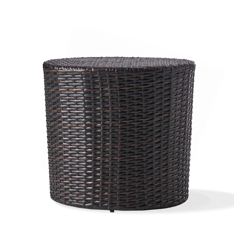 Kingstown Rd Barrel Side Table, Brown