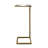 Demetrie Mirrored Glass Top End Table