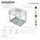 Quadras Ceramic Rectangular Console Bathroom Sink with Overflow
