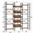 72.8" Triple Wide 6-Tier Bookshelf with Metal Frame-394723049