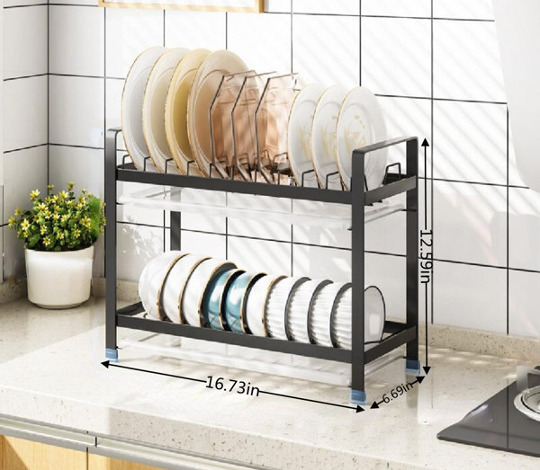 Umber Rea Stainless Steel 2 Tier Dish Rack