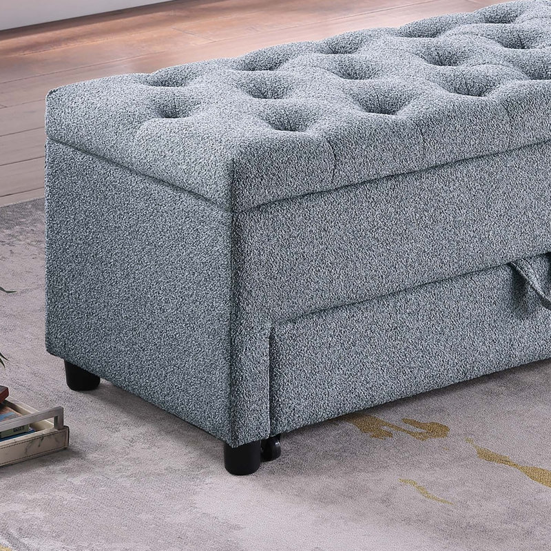 Repose-pieds contemporain avec repose-pieds Boucle, Gris