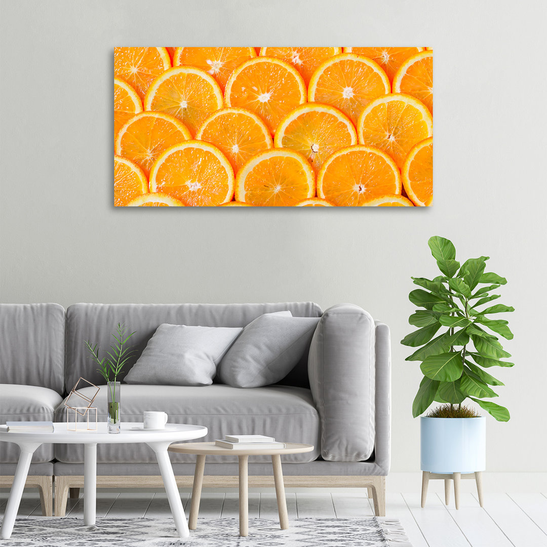 Orangenscheiben - Kunstdrucke auf Leinwand - Wrapped Canvas