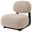 Fauteuil d'appoint rembourré Camel