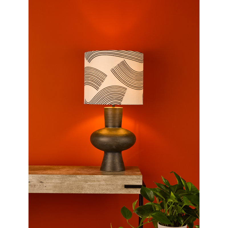 Miho Table Lamp Black/Bronze With Shade