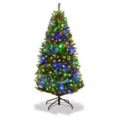 Lighted Artificial Fir Christmas Tree