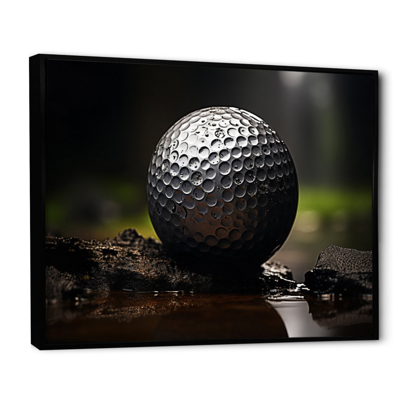 Golfers Focus - Sports, impressions sur toile encadrées, Cadre flottant noir, H 30 po x l 40 po x P 1,5 po