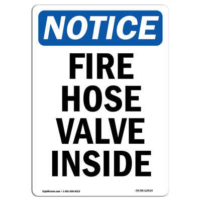 Fire Hose Valve Inside Sign