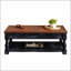 Table basse à plateau rétro avec rangement pour le salon, le compartiment caché et la tablette inférieure, parfaite pour une utilisation multifonctionnelle et un décor élégant