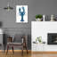 «Bright Lobster Blue» par Cindy Jacobs, art mural en verre acrylique-2132944401
