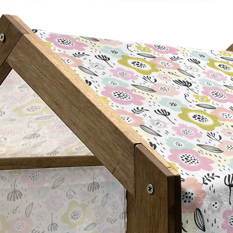 Niche pour chien en bois, H 32,28 po x l 39,37 po x P 28,35 po
