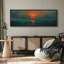 «Coastal Beach Sunset Over Ocean Vibrant Sun and Waters Decor Extra Large», reproduction d'art-100937104-111568150