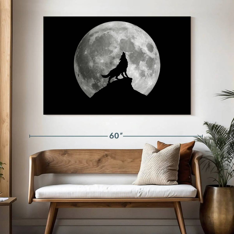 Wolf Moon, 34" H x 51" W