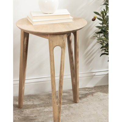 Wooden Living Room Round Side Table