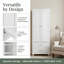 Armoire à linge autoportante à 2 tiroirs avec tablettes réglables-34941941