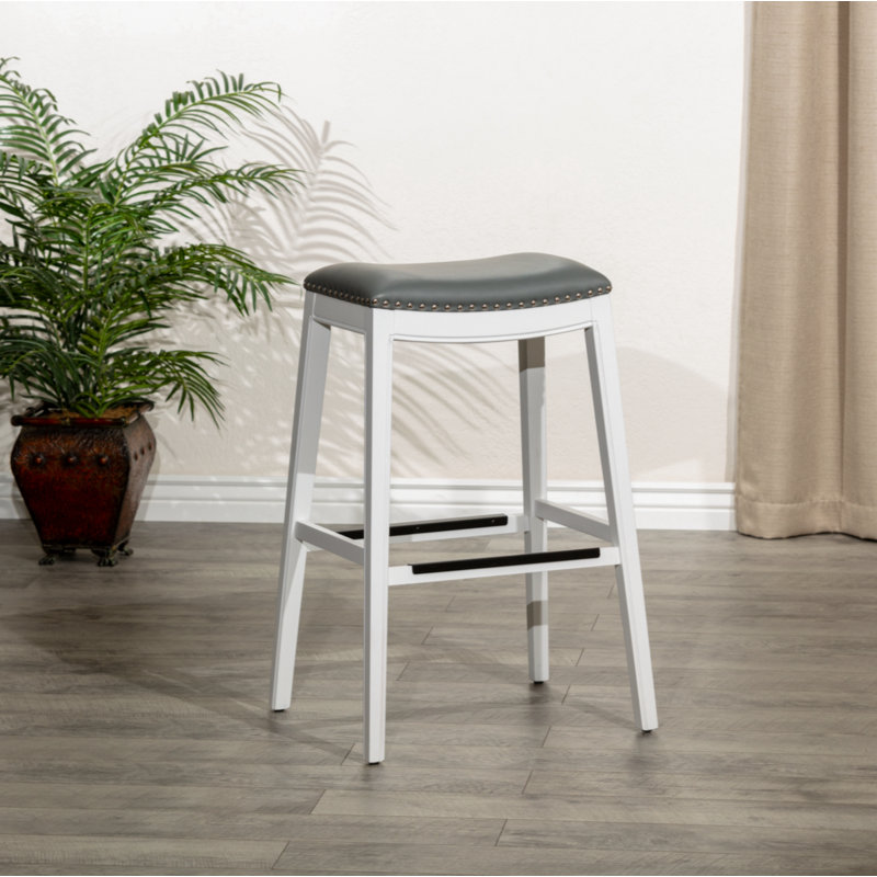 Chaise de salle à manger en tissu, Blanc, Gris