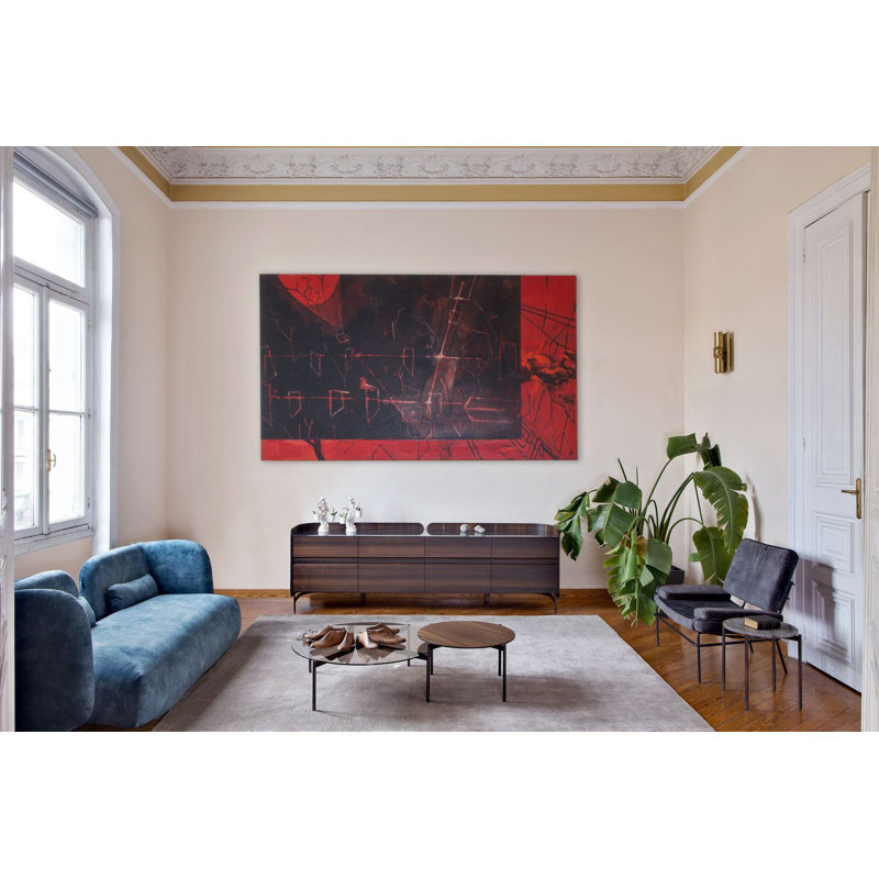 Fat-A Velvet Sofa, 28.8" H x 71" W x 32.7" D