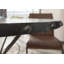 Heavy Industry Round Solid Wood Top Metal Base Dining Table-47858313