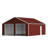 33FT X 25FT Metal Garage Barn Storage Shed With Dual Doors-125847345-125847344