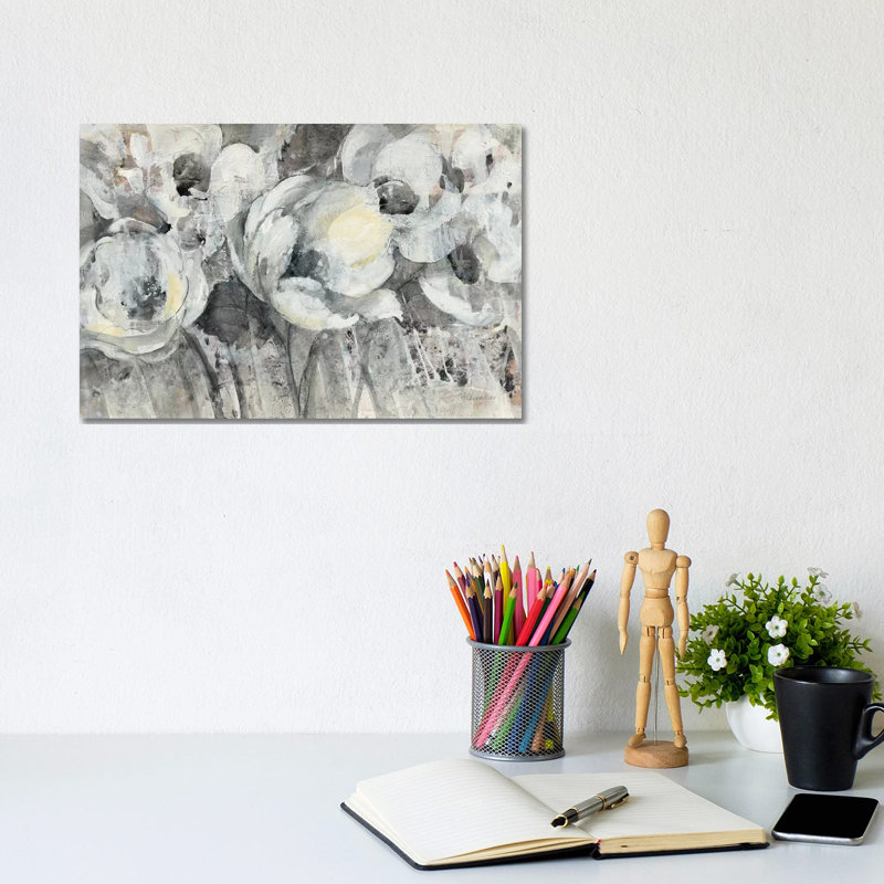 Floral Fantasy 1 Piece Painting on Canvas, 20.32cm H x 30.48cm W x 1.91cm D, Wrapped Canvas