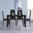 Glass Top Metal Base Dining Table-1761482943