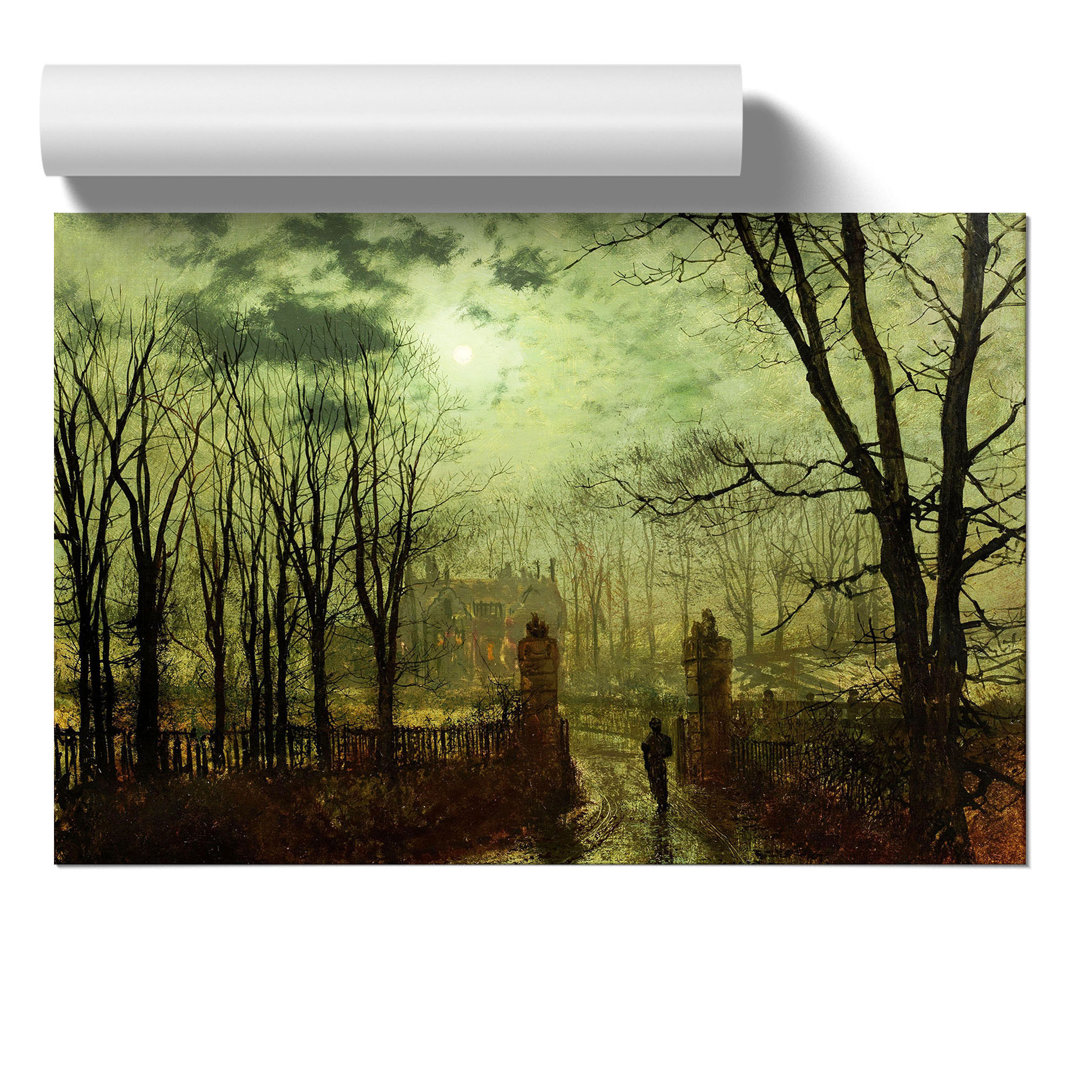 At the Park Gate by John Atkinson Grimshaw - Frameless Print