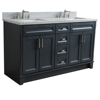 Ensemble de meuble-lavabo double 61 po Thaxten