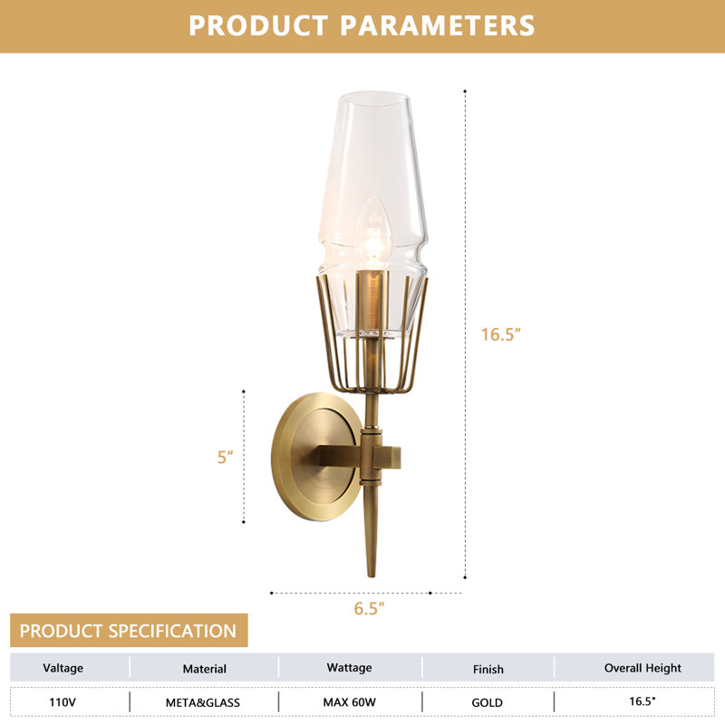 Metal Modern Wall Sconce