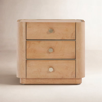 Yuna 3 Drawer 22" Nightstand