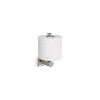 KOHLER Draft Vibrant Brushed Nickel Wall Mount Double Post Toilet