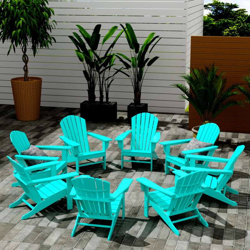 Chaise Adirondack en plastique Altura, Turquoise