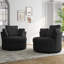 Fauteuil rembourré pivotant avec coussin (ensemble de 2)-116445228