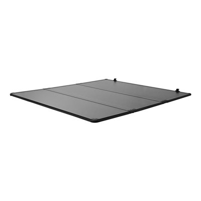 Housse de protection rigide pour lit de camion pliable à trois volets, compatible avec le lit standard de 6,5 pi (78,9 po) Ford Fi50 2015-2025, housse de protection pour camion rigide en fibre de verre imperméable avec barre de support en alliage d'aluminium
