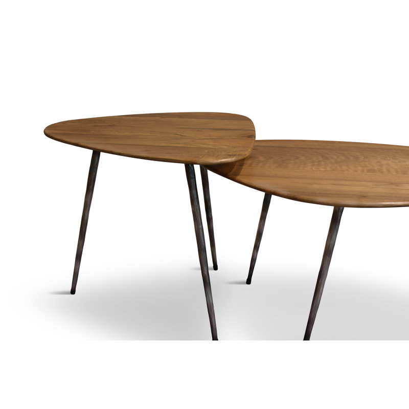 Table basse Brooxie, Noyer clair