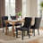 Seita Modern Linen Wingback Tufted Solid Wood Upholstered Dining Chairs-939820636-939820637