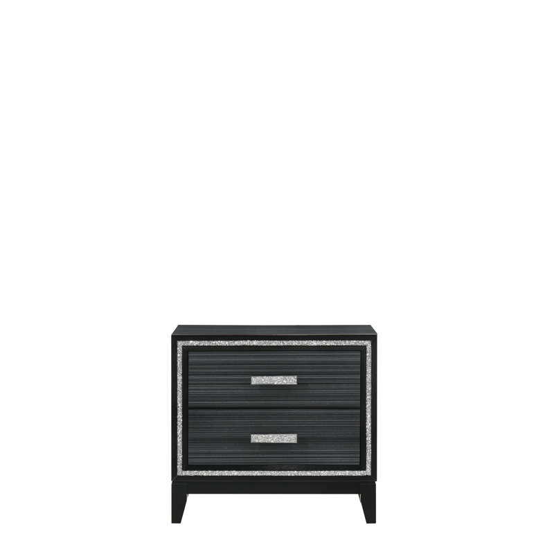 Saryiah 2 - Drawer Nightstand, Black