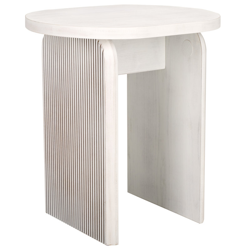 Bearl End Table, White Wash