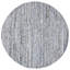Tapis bleu / ivoire en laine et coton tissé à plat à la main Treece-145012456