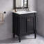 Armoire de meuble-lavabo simple 24 po avec lavabo de comptoir et grandes tablettes de rangement à 2 niveaux-131135391-130829619