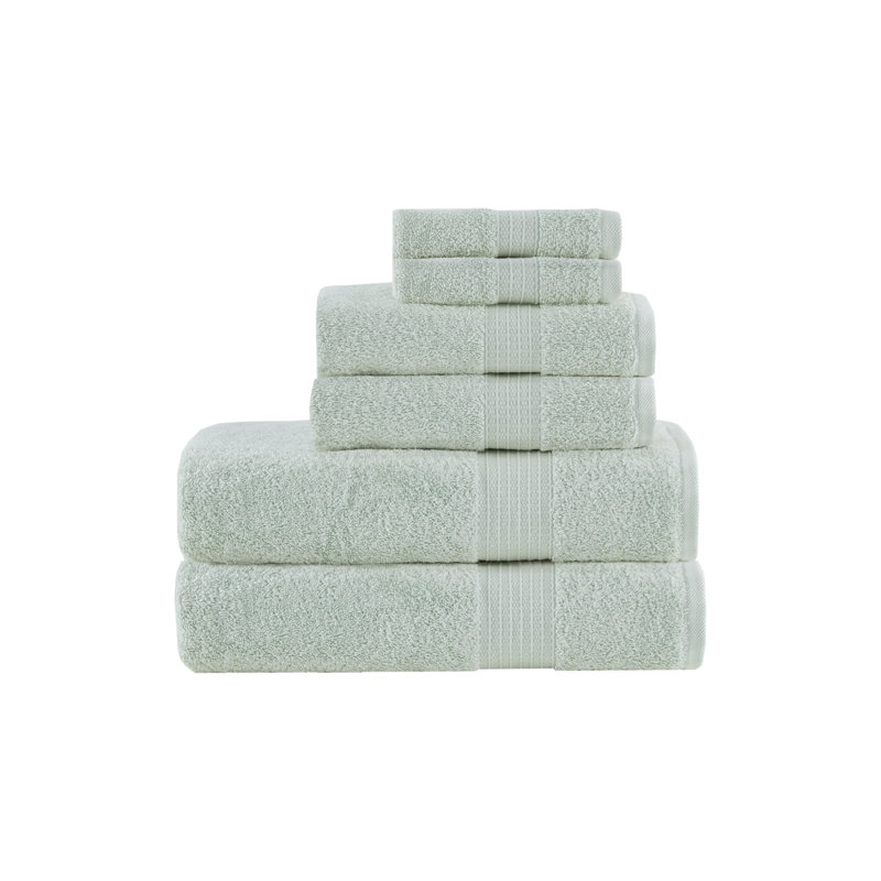 Ensemble de 6 pièces de chambre d'amis 100% coton Chanelle, Écume de mer