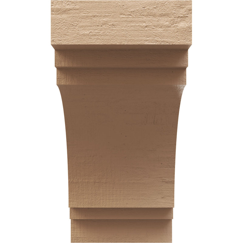 Bois de cèdre brut Pescadero, Corbeau Thane, brun clair apprêté, H 22 po x l 11 po x P 22 po
