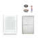 Ensemble 48" W x 75.75" H Framed Rectangle Sliding Shower Stall and Base Included