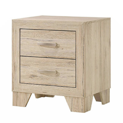 Table de chevet 2 tiroirs Natural