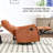Heat Massage Manual Recliner Chair With Rocker And Swivel In Fabric For Living Room-938370693