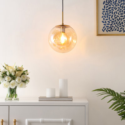 Luminaire suspendu sphérique 1 lumière Fika